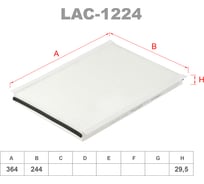 Фильтр салонный LYNXauto LAC-1224