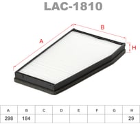 Фильтр салонный LYNXauto LAC-1810