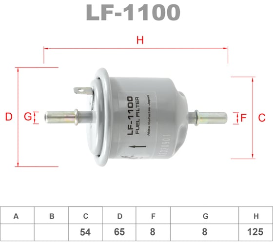 Фильтр топливный LYNXauto LF-1100