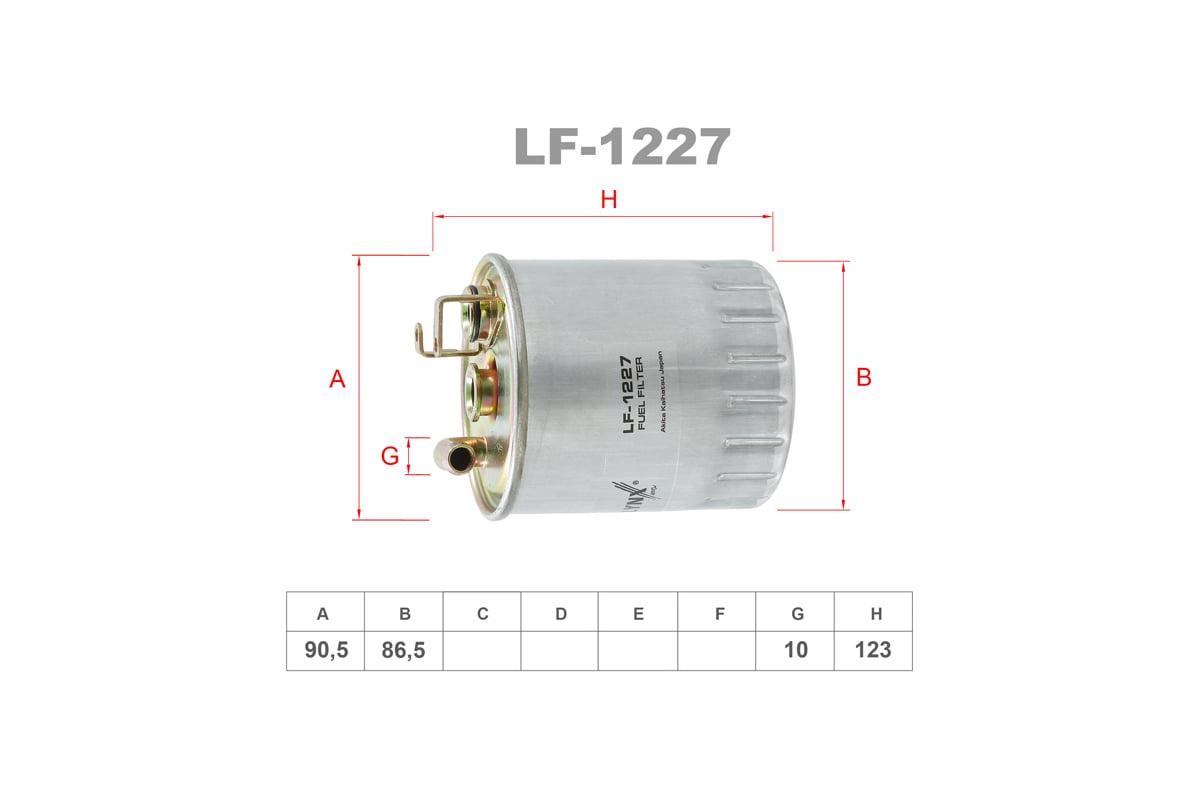 Фильтр топливный LYNXauto LF-1227