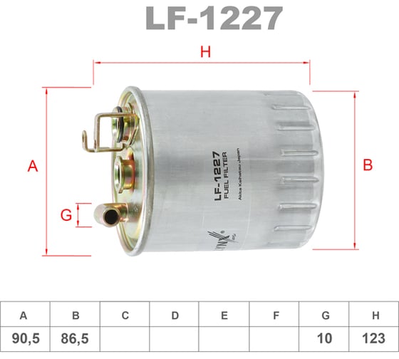 Фильтр топливный LYNXauto LF-1227