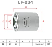 Фильтр топливный LYNXauto LF-034