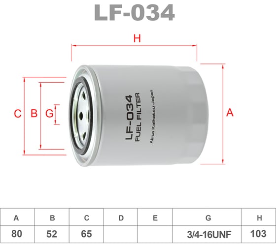 Фильтр топливный LYNXauto LF-034