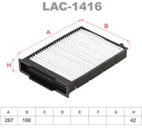 Фильтр салонный LYNXauto LAC-1416