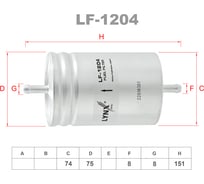 Фильтр топливный LYNXauto LF-1204