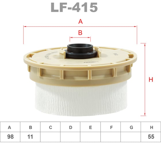 Фильтр топливный LYNXauto LF-415