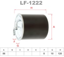 Фильтр топливный LYNXauto LF-1222