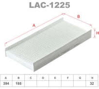 Фильтр салонный LYNXauto LAC-1225
