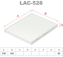 Фильтр салонный LYNXauto LAC-528