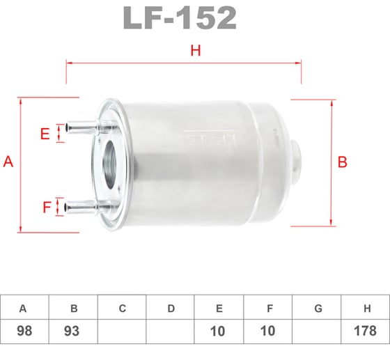 Фильтр топливный LYNXauto LF-152