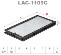 Фильтр салонный угольный LYNXauto LAC-1109C