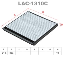 Фильтр салонный угольный LYNXauto LAC-1310C