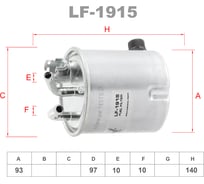 Фильтр топливный LYNXauto LF-1915