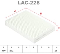 Фильтр салонный LYNXauto LAC-228