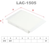 Фильтр салонный LYNXauto LAC-1505