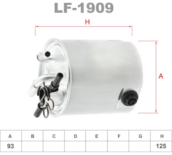 Фильтр топливный LYNXauto LF-1909