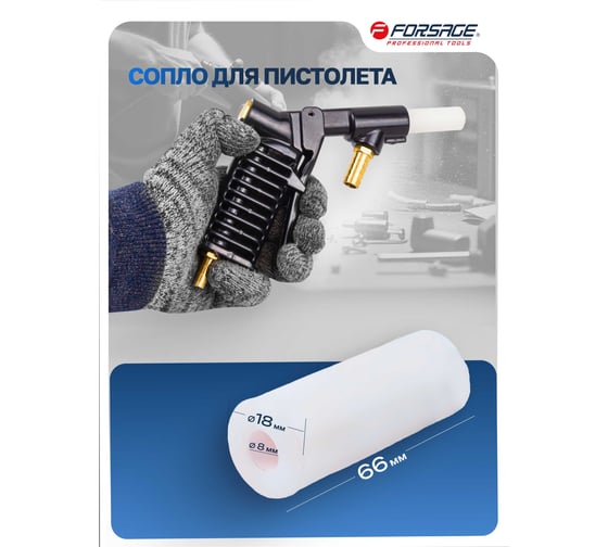 Пистолет для пескоструйного аппарата SB28G Forsage F-SB28G-G(3194)