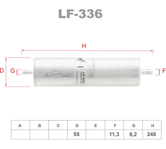 Фильтр топливный LYNXauto LF-336