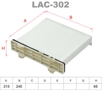 Фильтр салонный LYNXauto LAC-302
