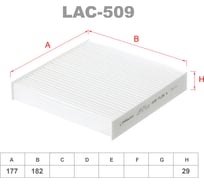Фильтр салонный LYNXauto LAC-509