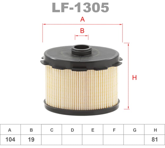 Фильтр топливный LYNXauto LF-1305