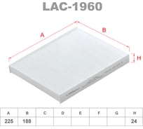 Фильтр салонный LYNXauto LAC-1960