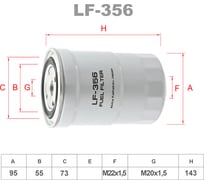 Фильтр топливный LYNXauto LF-356