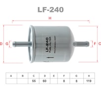 Фильтр топливный LYNXauto LF-240