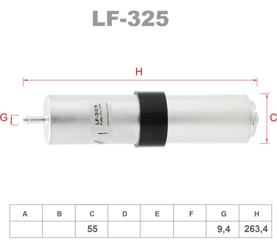 Фильтр топливный LYNXauto LF-325