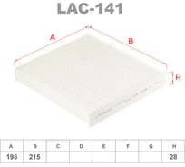 Фильтр салонный LYNXauto LAC-141