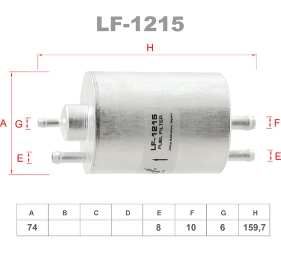 Фильтр топливный LYNXauto LF-1215