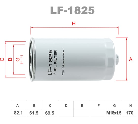Фильтр топливный LYNXauto LF-1825