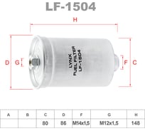 Фильтр топливный LYNXauto LF-1504