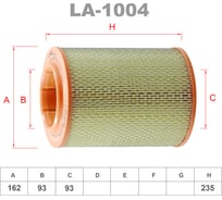 Фильтр воздушный LYNXauto LA-1004