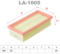Фильтр воздушный LYNXauto LA-1005