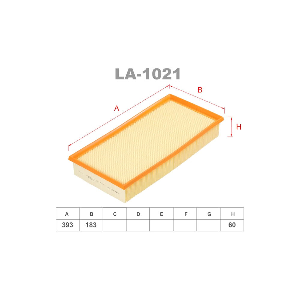 Фильтр воздушный LYNXauto LA-1021 - выгодная цена, отзывы ...