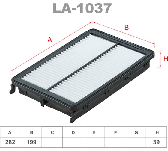 Фильтр воздушный LYNXauto LA-1037 1