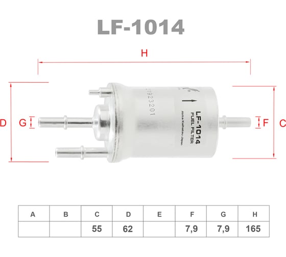 Фильтр топливный LYNXauto LF-1014
