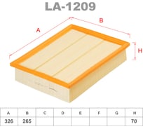 Фильтр воздушный LYNXauto LA-1209