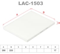 Фильтр салонный LYNXauto LAC-1503