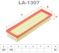 Фильтр воздушный LYNXauto LA-1307
