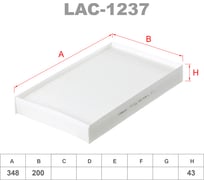 Фильтр салонный LYNXauto LAC-1237