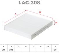 Фильтр салонный LYNXauto LAC-308