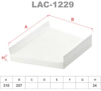 Фильтр салонный LYNXauto LAC-1229