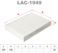 Фильтр салонный LYNXauto LAC-1949