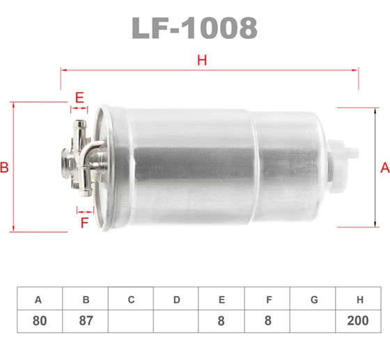 Фильтр топливный LYNXauto LF-1008