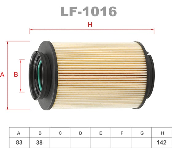 Фильтр топливный LYNXauto LF-1016