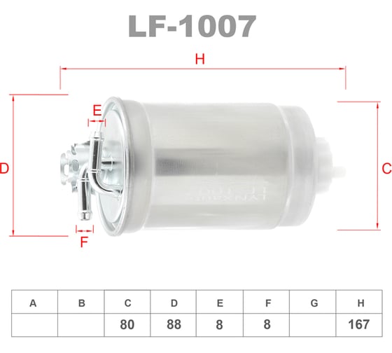 Фильтр топливный LYNXauto LF-1007