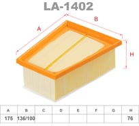 Фильтр воздушный LYNXauto LA-1402