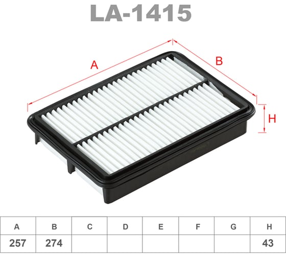 Фильтр воздушный LYNXauto LA-1415 1